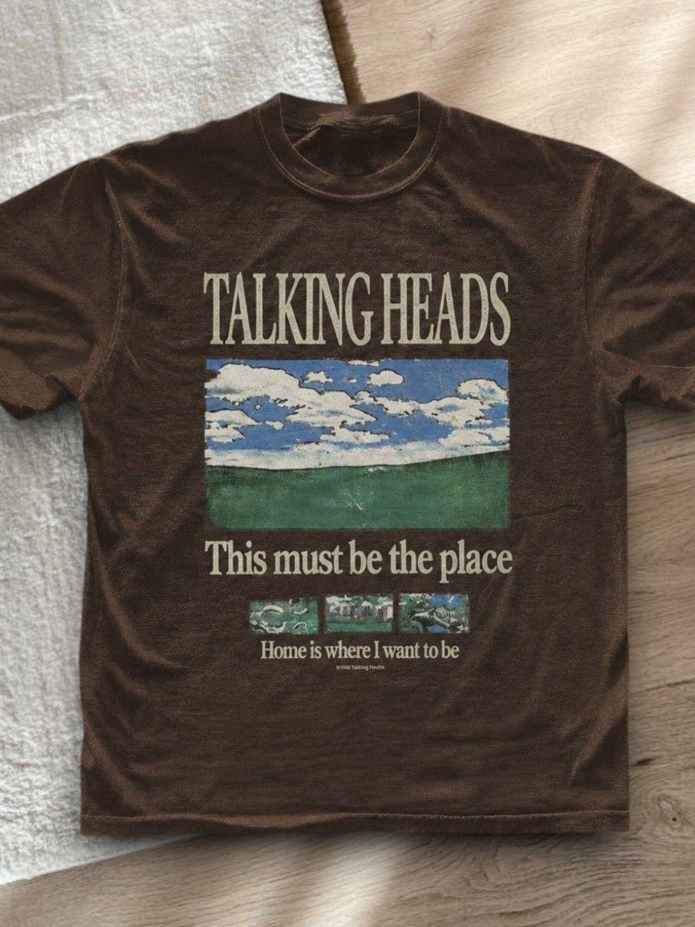 Gildan Brown Talking Heads 'This Must Be the Place' Graphic Tee